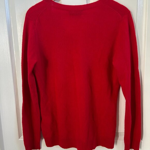 Charter Club Luxury Sweater Cashmere Woman’s Red Cashmere Pullover SZM Preppy - Picture 6 of 10